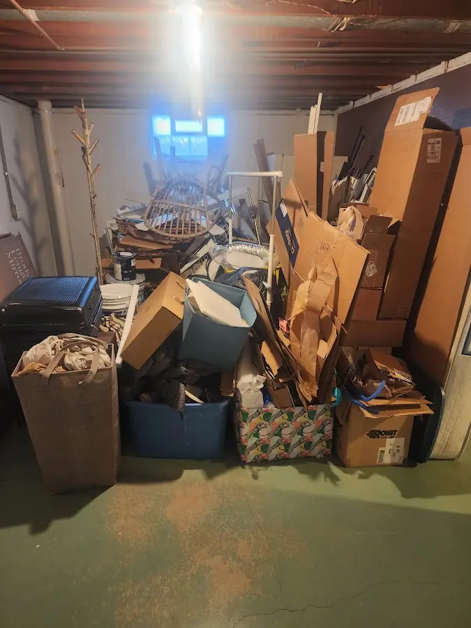 Roll-off dumpster container at job site for 20 Yard Dumpster Rental in South Jacksonville